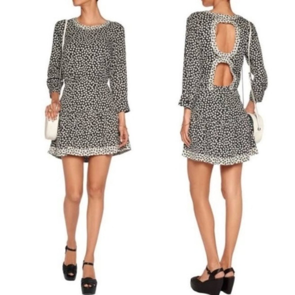 {Current/ Elliott} Black & Cream Coffee Bean Dress